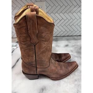 Corral Boots C2033 Women’s 8.5M Distressed Brown Leather Western Cowboy Boots